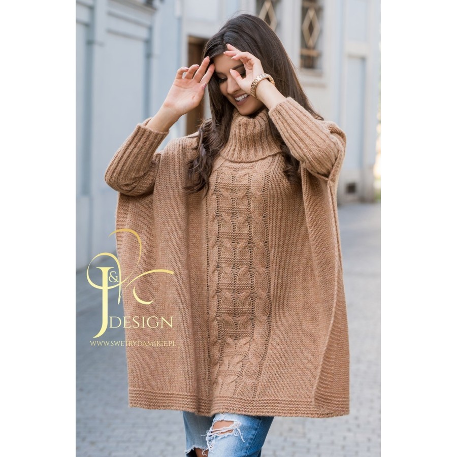 SWETER GOLF OVERSIZE LUNA J&K Swetry Damskie