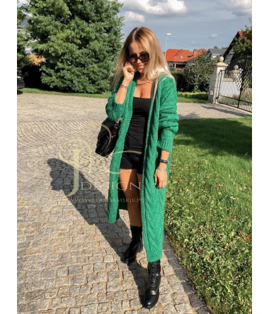 SWETER KARDIGAN Z PASKIEM CARMEN J&K Swetry Damskie