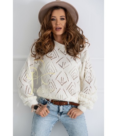 SWETER KRÓTKI OVERSIZE MAYA J&K Swetry Damskie