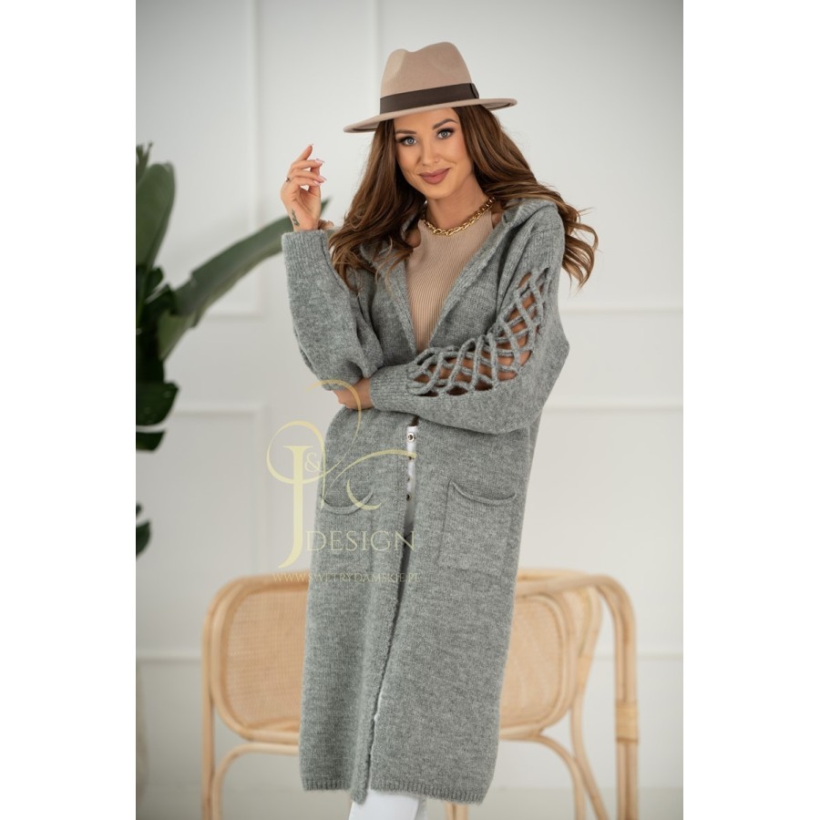 SWETER KARDIGAN OVERSIZE ALEXIS II J&K Swetry Damskie SWETER KARDIGAN OVERSIZE ALEXIS II J&K Swetry Damskie