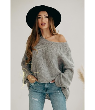 SWETER KRÓTKI OVERSIZE NELI J&K Swetry Damskie