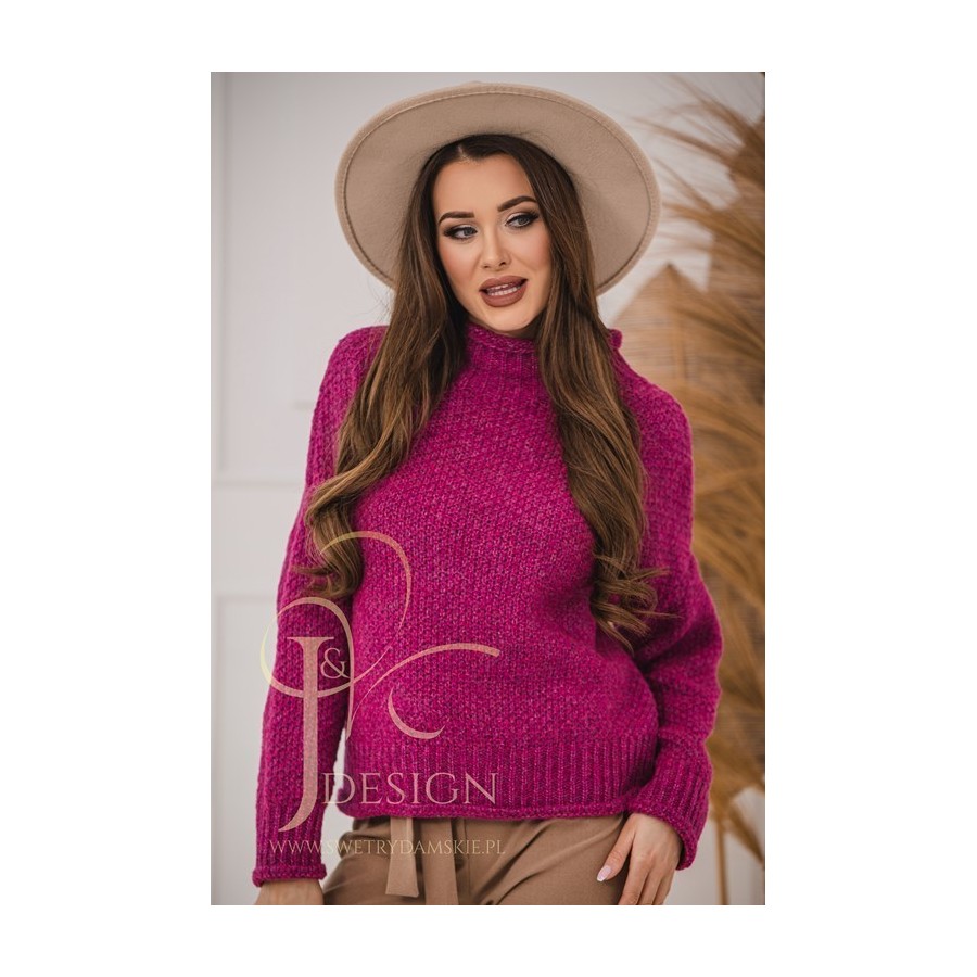 SWETER KRÓTKI OVERSIZE DORIS  J&K Swetry Damskie