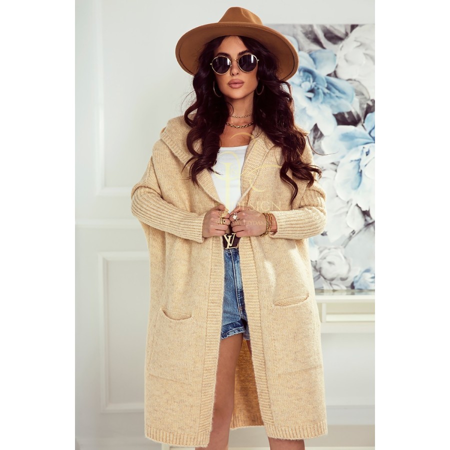 SWETER KARDIGAN Z KIESZENIAMI WIKI  J&K Swetry Damskie