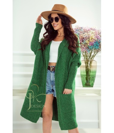 SWETER KARDIGAN Z KIESZENIAMI WIKI  J&K Swetry Damskie