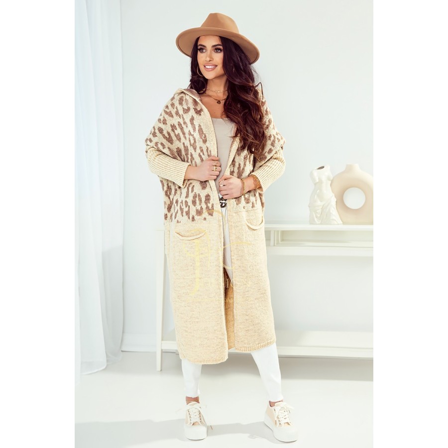 SWETER KARDIGAN OVERSIZE FIONA J&K Swetry Damskie