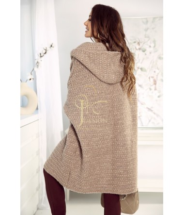 SWETER O GRUBYM SPLOCIE KARDIGAN OVERSIZE JENNY J&K Swetry Damskie