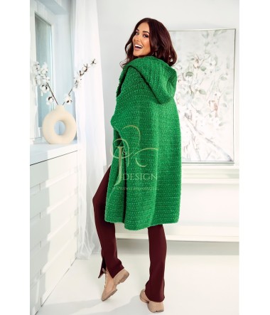 SWETER O GRUBYM SPLOCIE KARDIGAN OVERSIZE JENNY J&K Swetry Damskie