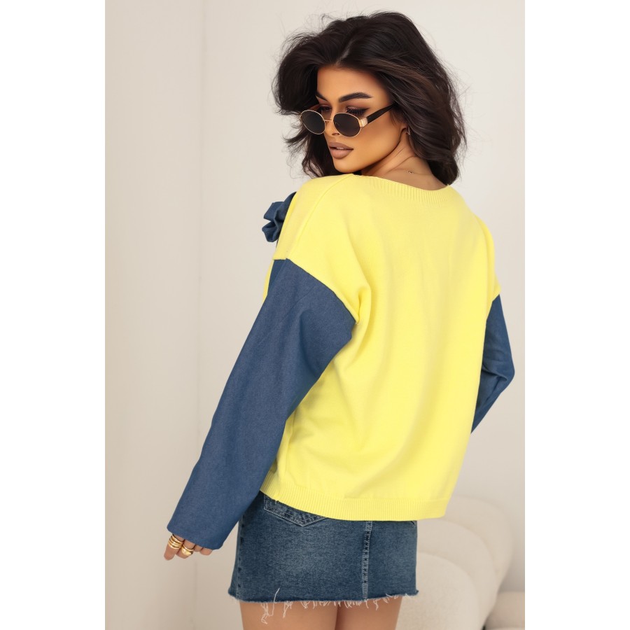 Sweter z róża Bella