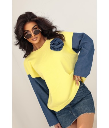 Sweter z róża Bella