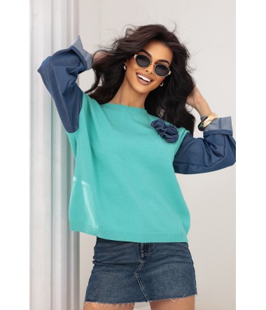 Sweter z róża Bella