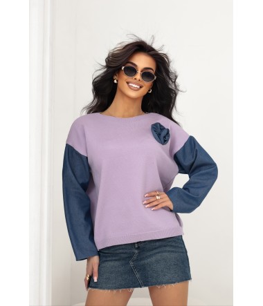 Sweter z róża Bella