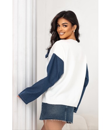 Sweter z róża Bella