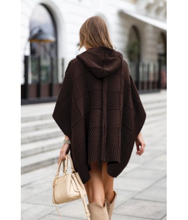 Ponczo zapinane na guziki Perla