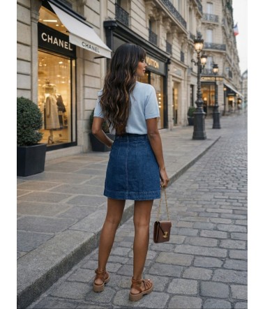 Luźny sweter z modnym haftem oversize damski Paris Duo