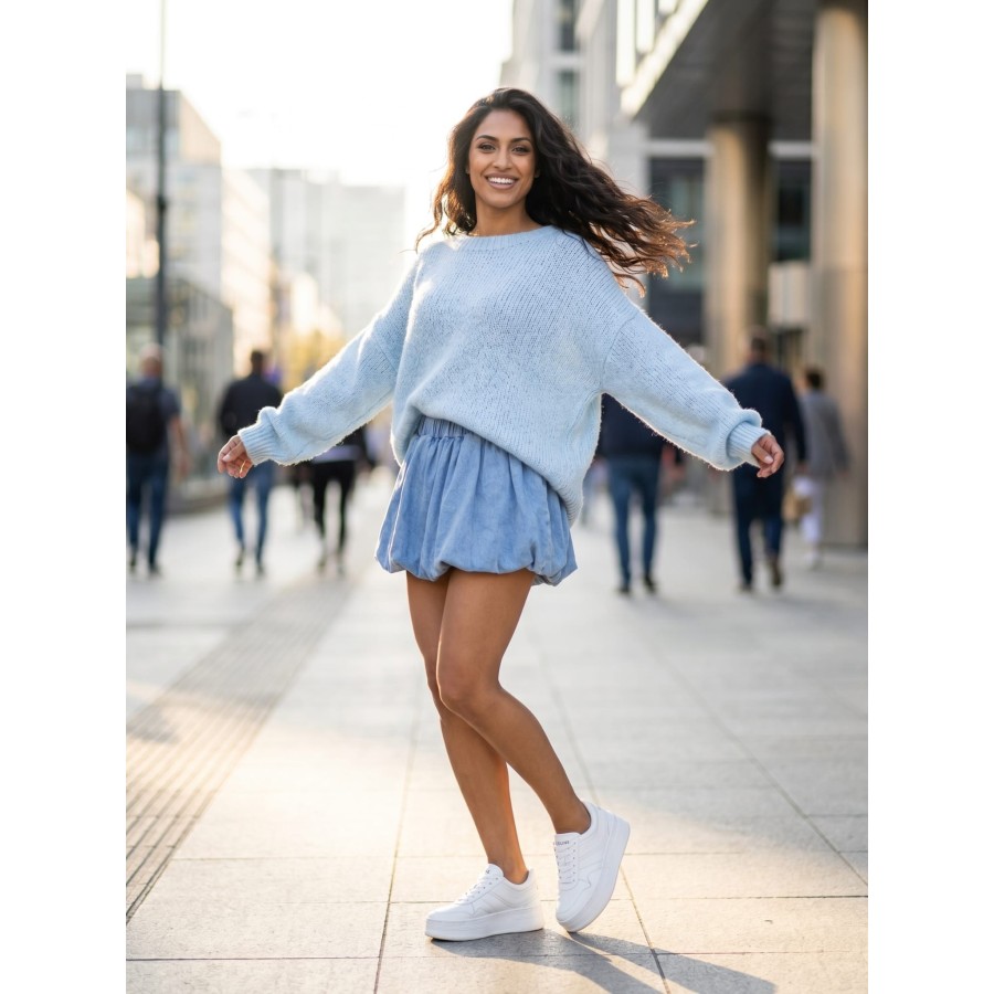 Luźny sweter oversize damski Bunny