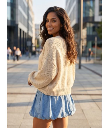 Luźny sweter oversize damski Bunny