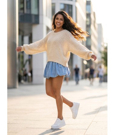 Luźny sweter oversize damski Bunny