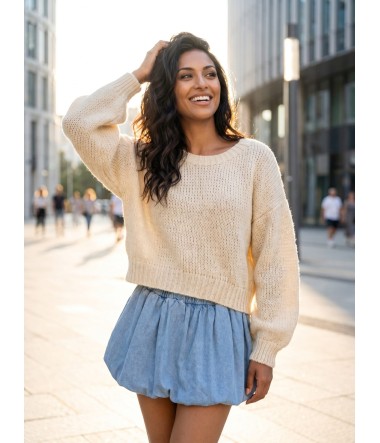 Luźny sweter oversize damski Bunny