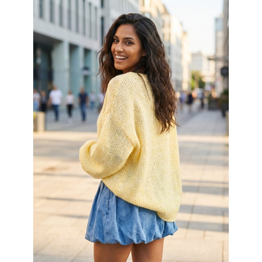 Luźny sweter oversize damski Bunny