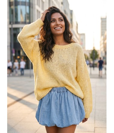 Luźny sweter oversize damski Bunny